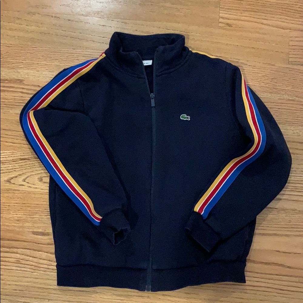 Lactose boys blue zip jacket size 12